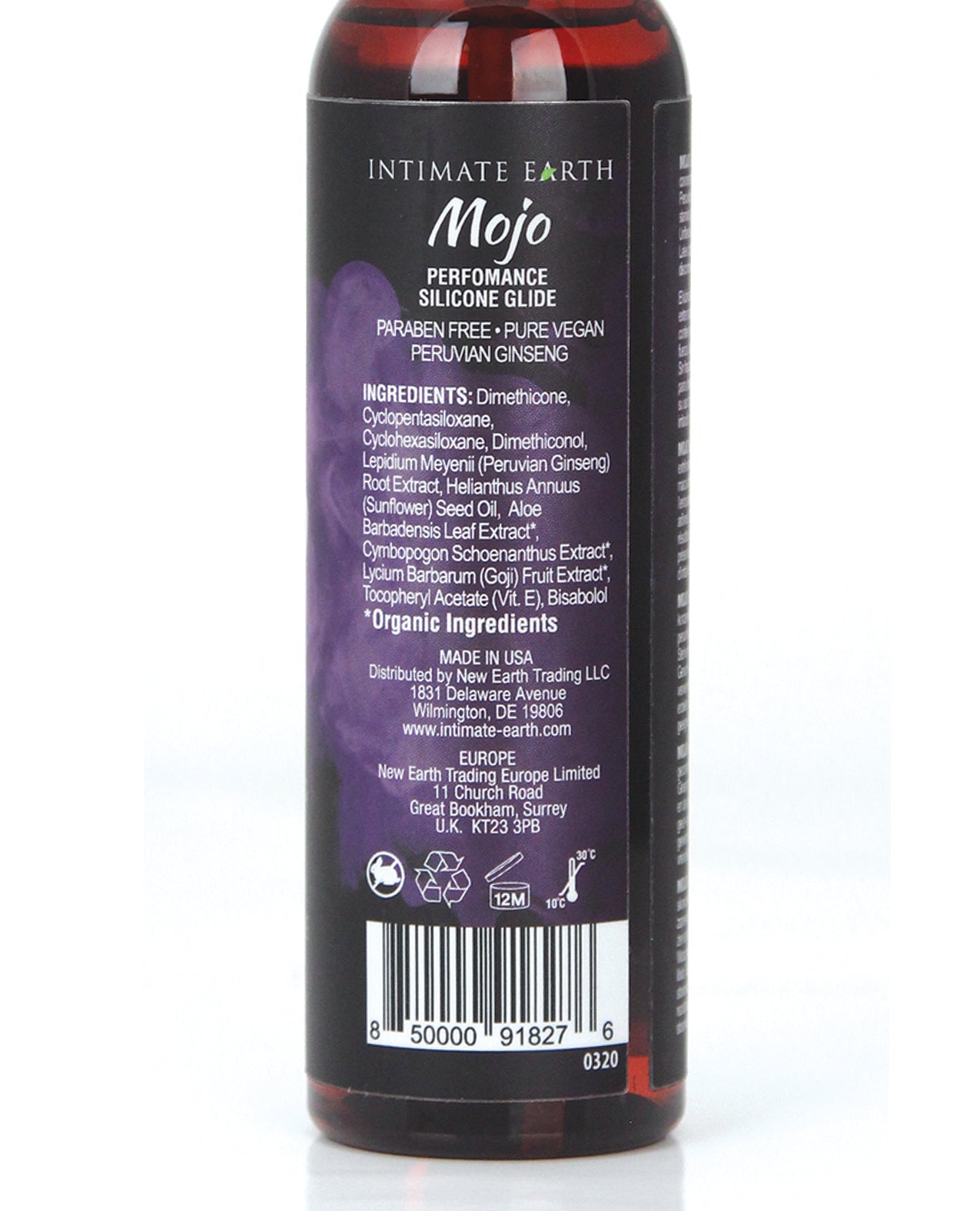 Intimate Earth Mojo Silicone Performance Gel – 4 oz Peruvian Ginseng