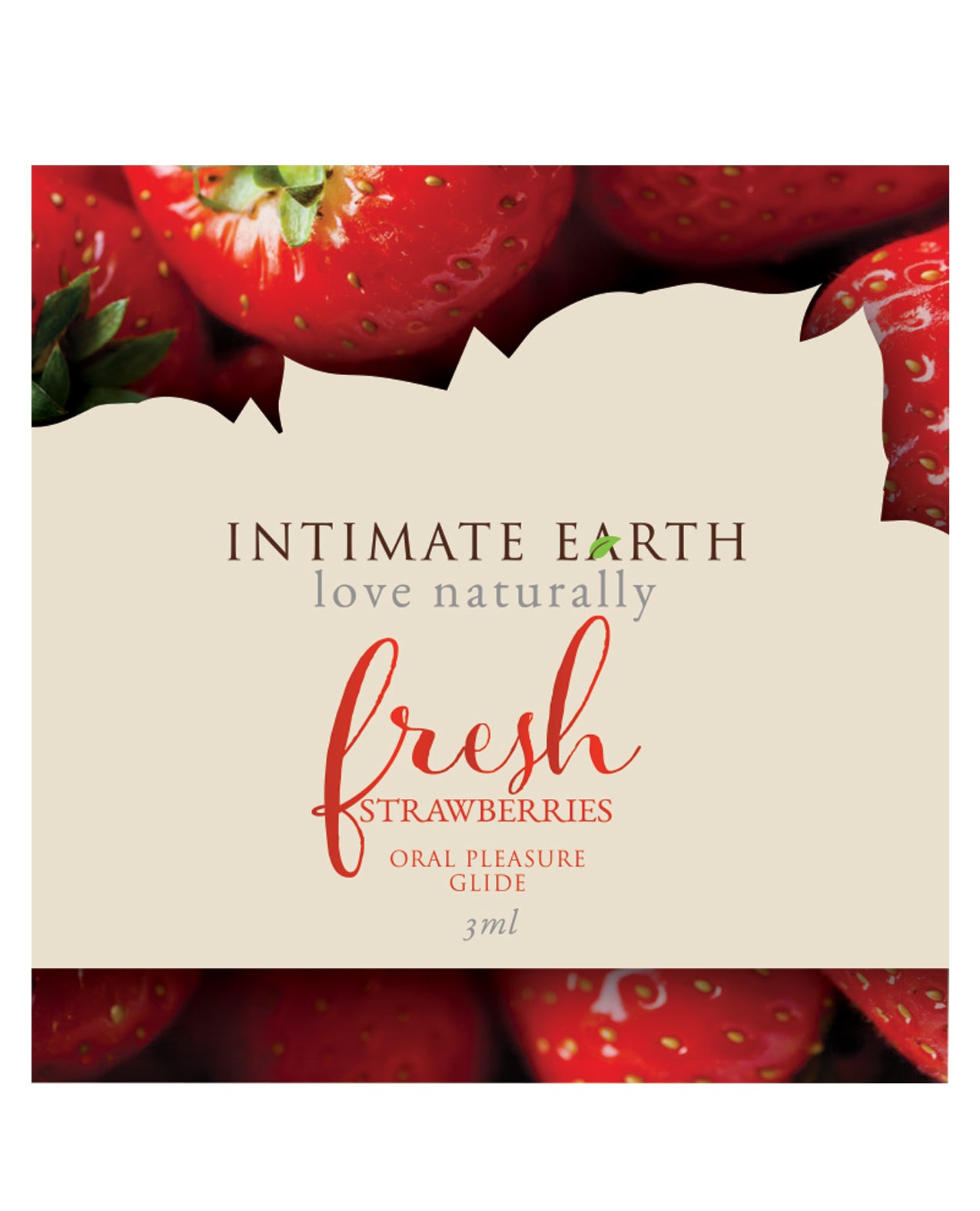 Intimate Earth Lubricant Foil – 3 ml Fresh Strawberries