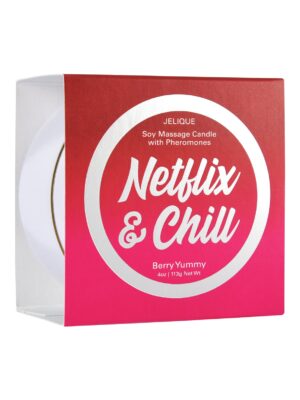 Jelique Massage Candle - 4 oz Netflix & Chill Berry Yummy