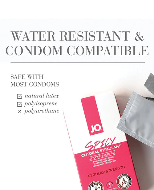 JO Spicy Clitoral Gel - Warming Stimulant 0.34 oz - Image 3