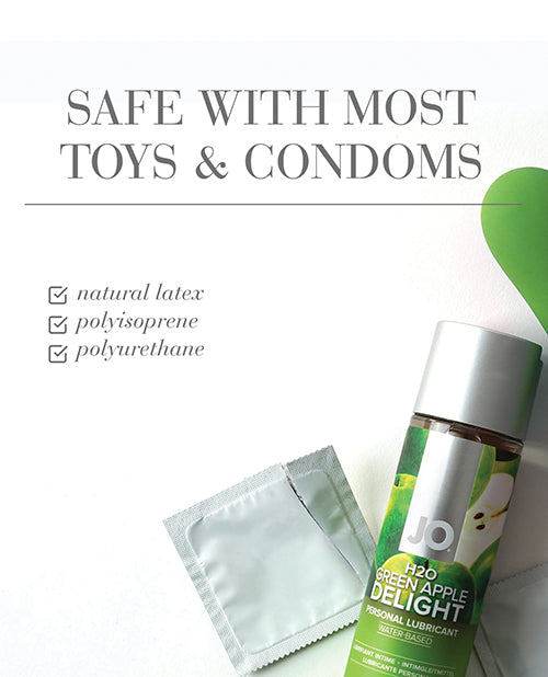 JO H2O - Green Apple Lubricant 4 oz - Image 3