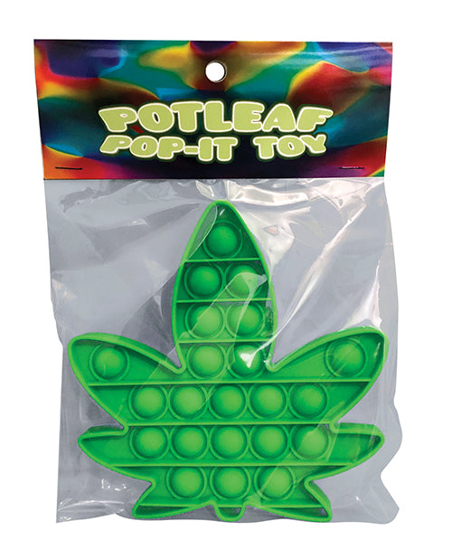 Pot Leaf Pop It Fidget Toy – Green