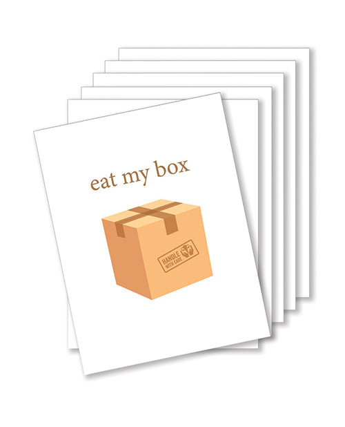 Eat My Box Naughty Greeting Card – Pack Of 6