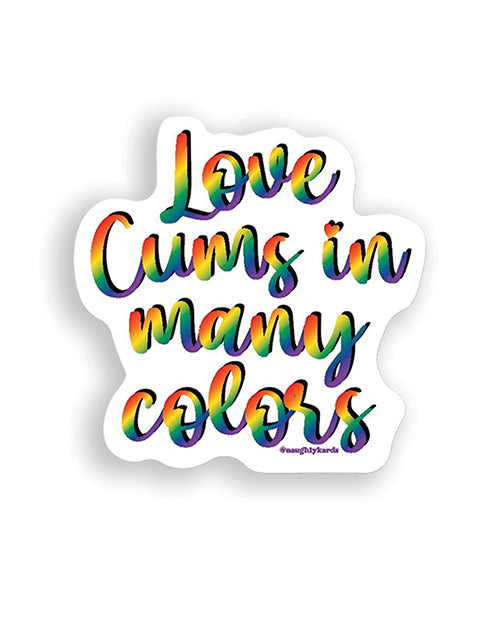 Love Cums Naughty Sticker – Pack of 3