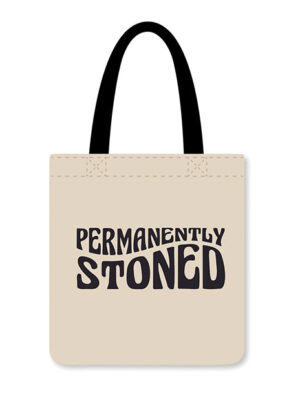 Permanently Stoned Reusable Tote - Black/White
