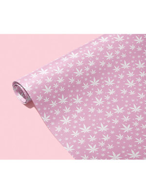 Pink Pot Leaf Wrapping Paper