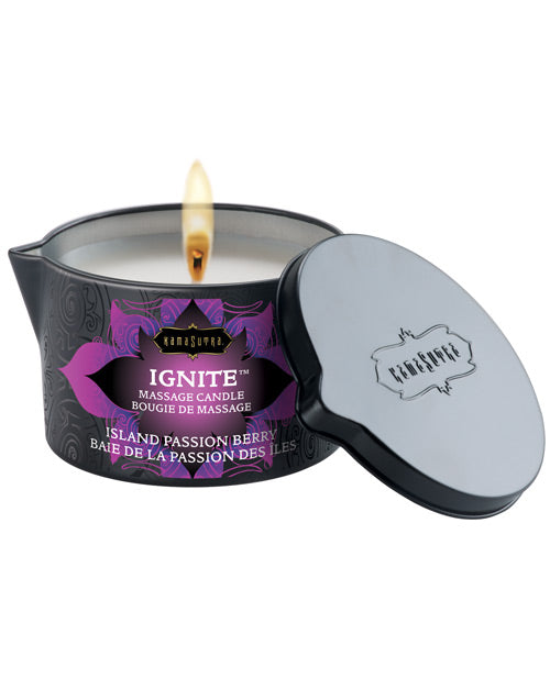 Kama Sutra Ignite Massage Soy Candle – Island Passion Berry