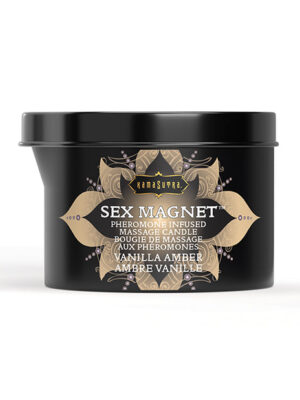 Kama Sutra Sex Magnet Candle w/Pour Spout - 6 oz Vanilla Amber