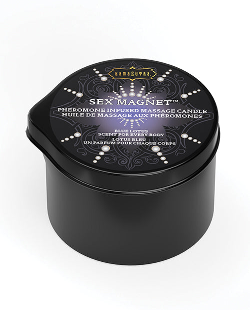 Kama Sutra Sex Magnet Candle w/Pour Spout -Blue Lotus – 2 oz.