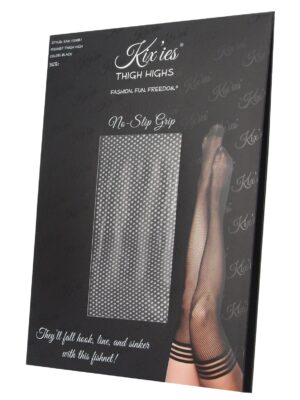Kix'ies Sam Fishnet Thigh High Black C