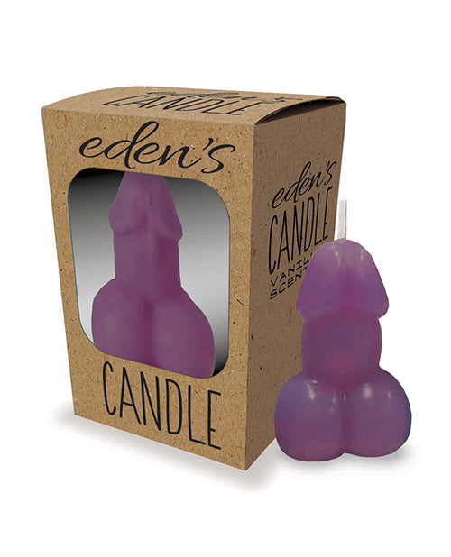 Eden’s Penis Candle – Purple – Vanilla