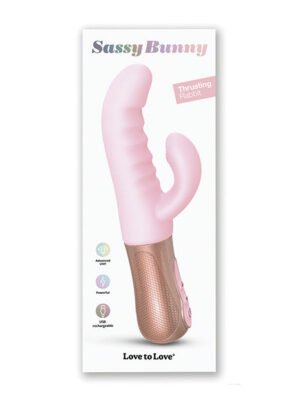 Love to Love Sassy Bunny Thrusting G-Spot Rabbit - Baby Pink