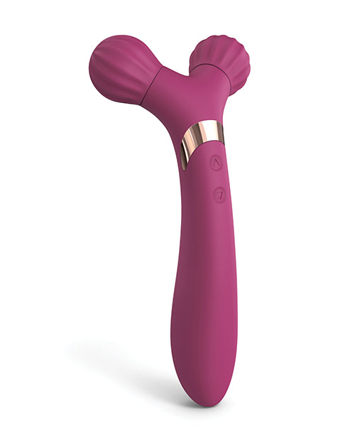 Love to Love Fireball Forked Vibrator - Plum Star - Image 6