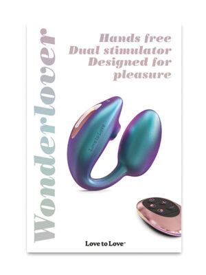 Love to Love Wonderlover Dual Stimulator - Iridescent Turquoise