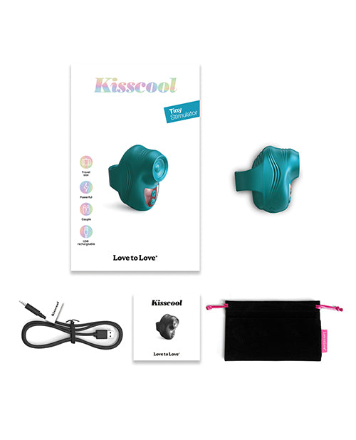 Love to Love Kisscool Tapping Finger Vibe - Teal Me - Image 5