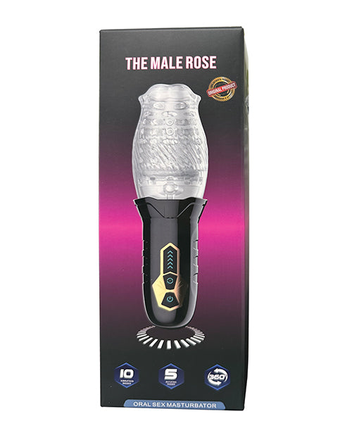 The Male Rose (Original) Gawk Gawk 3000 Rotating Blow Job Simulator – Black