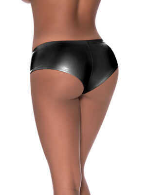 Club Candy Low Rise Split Crotch Boy Short Black L/XL