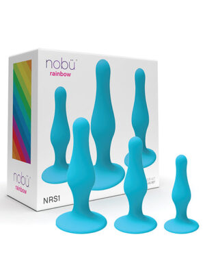 Nobu Rainbow Silicone Plug Set - Blue