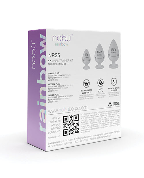 Nobu Rainbow Silicone Plug Set - Purple - Image 4