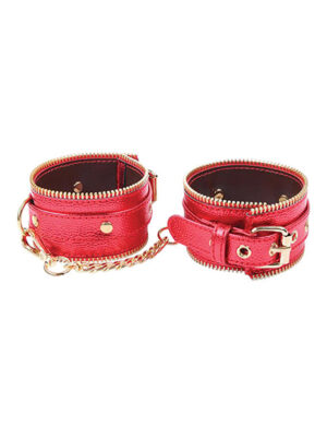 Nobu Fetish Handcuffs - Red/Gold
