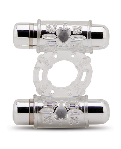 Nu Sensuelle Double Action Cockring 2x7 Function - Clear - Image 2