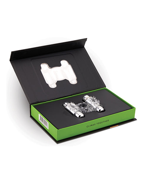 Nu Sensuelle Double Action Cockring 2x7 Function - Clear - Image 12