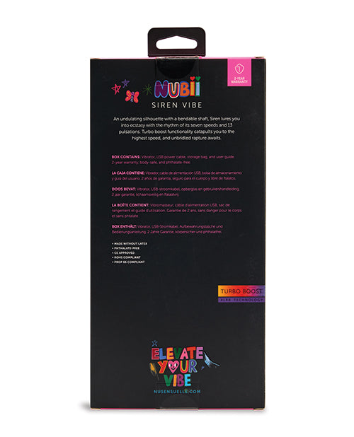 Nu Sensuelle Siren Nubii G-Spot Vibe w/Hinge - Blue - Image 9