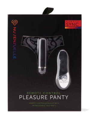 Nu Sensuelle Pleasure Panty Bullet w/Remote Control 15 Function - Black