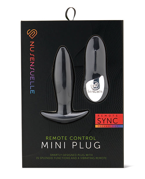 Nu Sensuelle Remote Control Rechargeable Mini Plug – Black