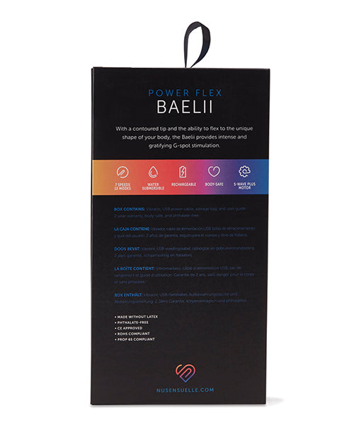 Nu Sensuelle Baelii Flexible G Spot Vibe 20 Function - Navy - Image 6