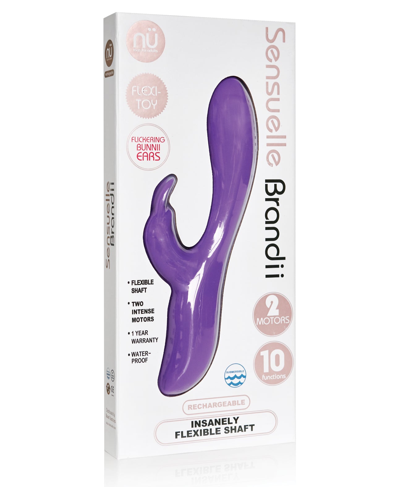Nu Sensuelle Brandii Bendable Rabbit – Purple
