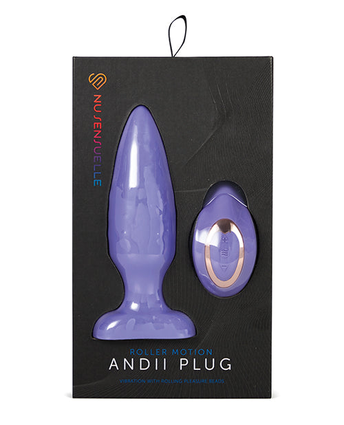 Nu Sensuelle Andii Vertical Roller Motion Butt Plug – Ultra Violet