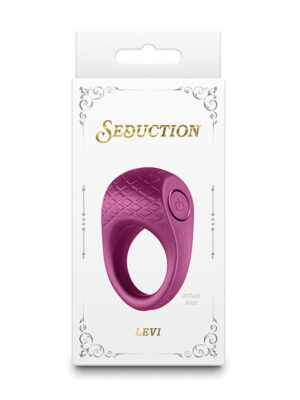 Seduction Levi Cock Ring - Metallic Burgundy
