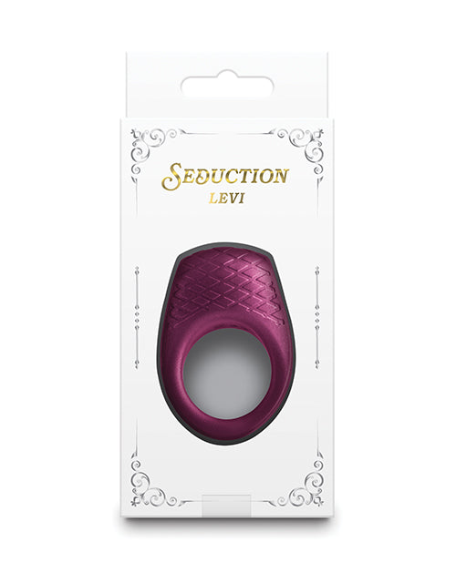Seduction Levi Cock Ring - Metallic Burgundy - Image 2