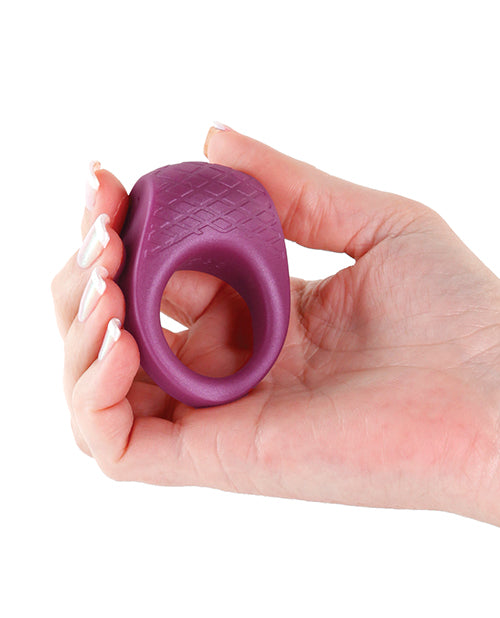 Seduction Levi Cock Ring - Metallic Burgundy - Image 4