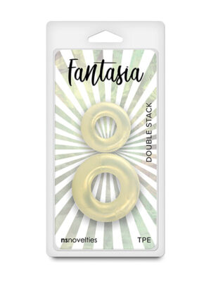 Fantasia Double Stack Cock Rings - Amber