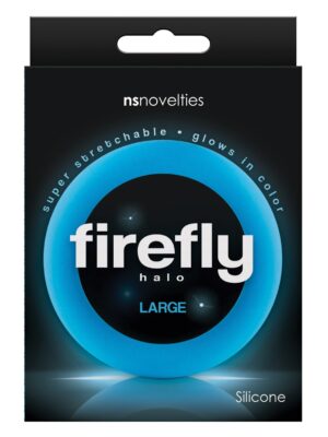 Firefly Halo Large Cockring - Blue