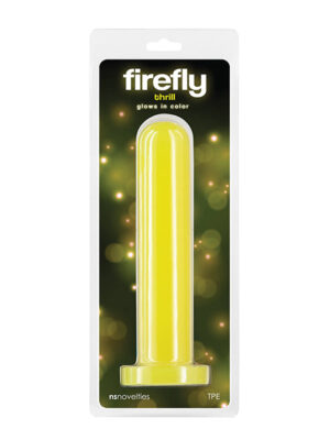 Firefly Thrill Glow in the Dark Dildo - Large - Yellow