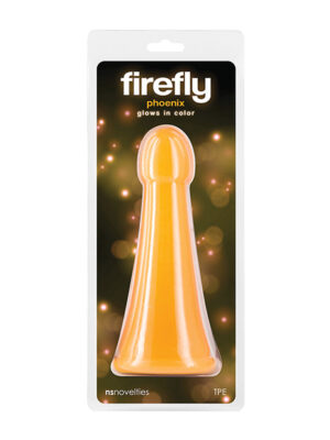 Firefly Phoenix Glow in the Dark Dildo - Orange