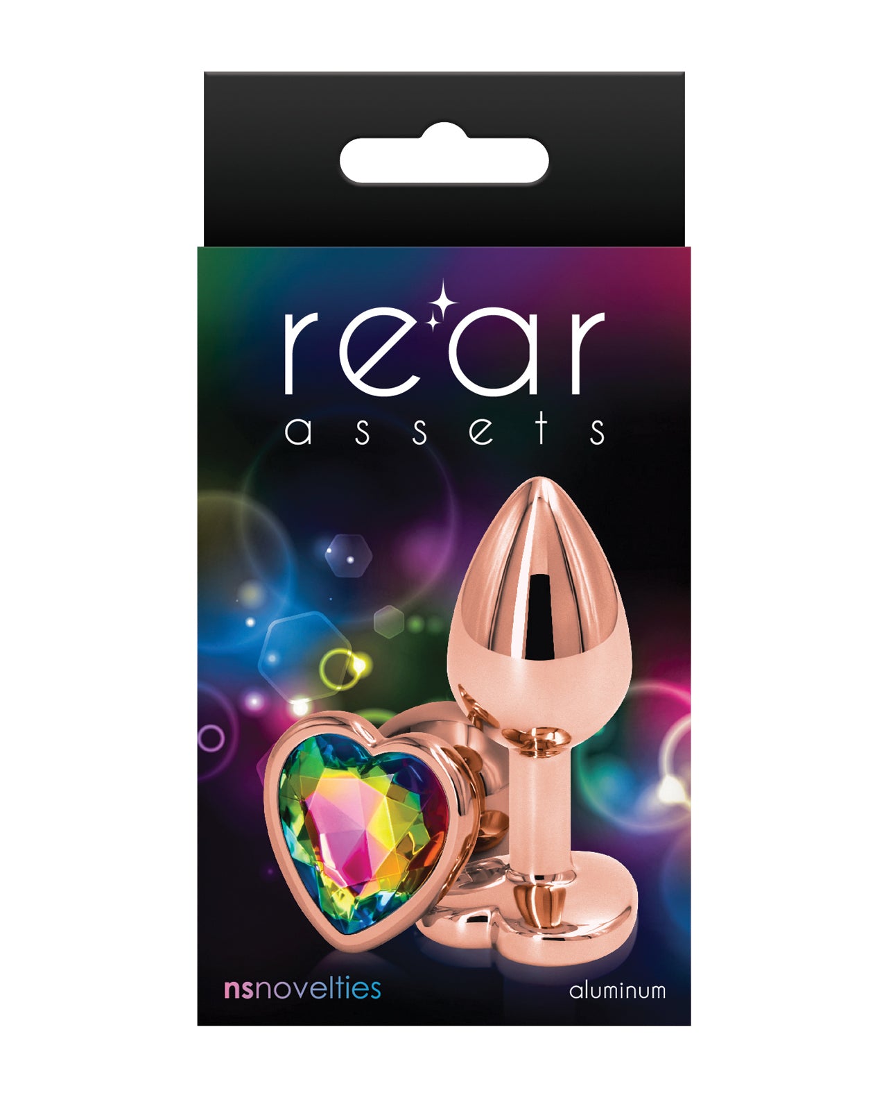 Rear Assets Rose Gold Heart Small – Rainbow