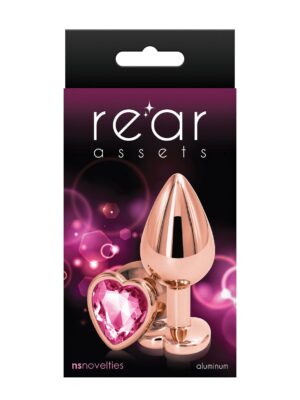 Rear Assets Rose Gold Heart Medium - Pink