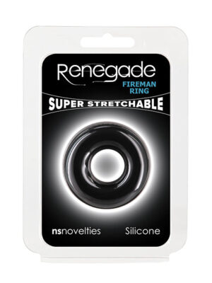 Renegade Fireman Cock Ring - Small Black