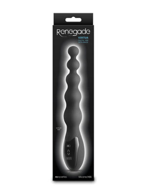 Renegade Virtua Digital Beaded Anal Vibrator - Black