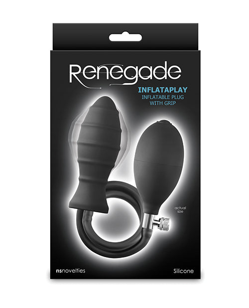 Renegade Inflataplay Inflatable Anal Plug – Black