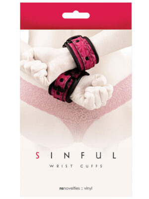 Sinful Wrist Cuffs - Pink
