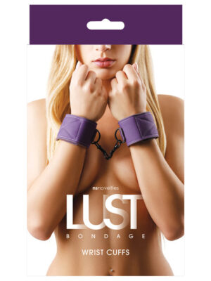 Lust Bondage Wrist Cuffs - Purple