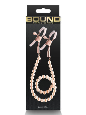 Bound DC1 Nipple Clamps - Rose Gold