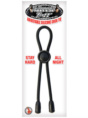 Mack Tuff Adjustable Silicone Cock Tie - Black