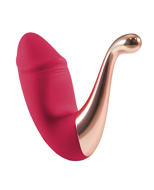 The Beat Double Pleasure G-Spot Vibrator - Red - Image 3