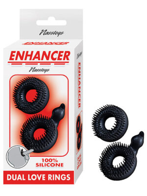 Enhancer Dual Love Rings - Black